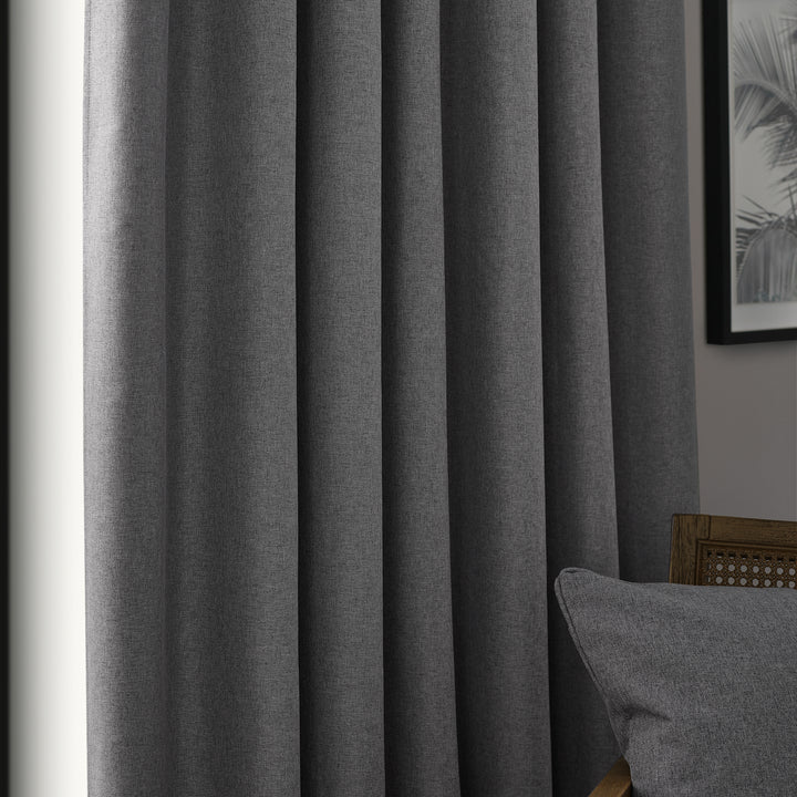 DAWN 117X183 PENCIL PLEAT CURTAIN CHARCOAL