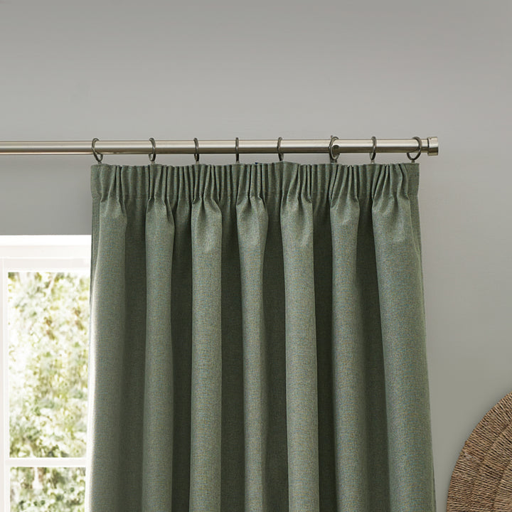 DAWN 117X183 PENCIL PLEAT CURTAIN EUCALYPTUS