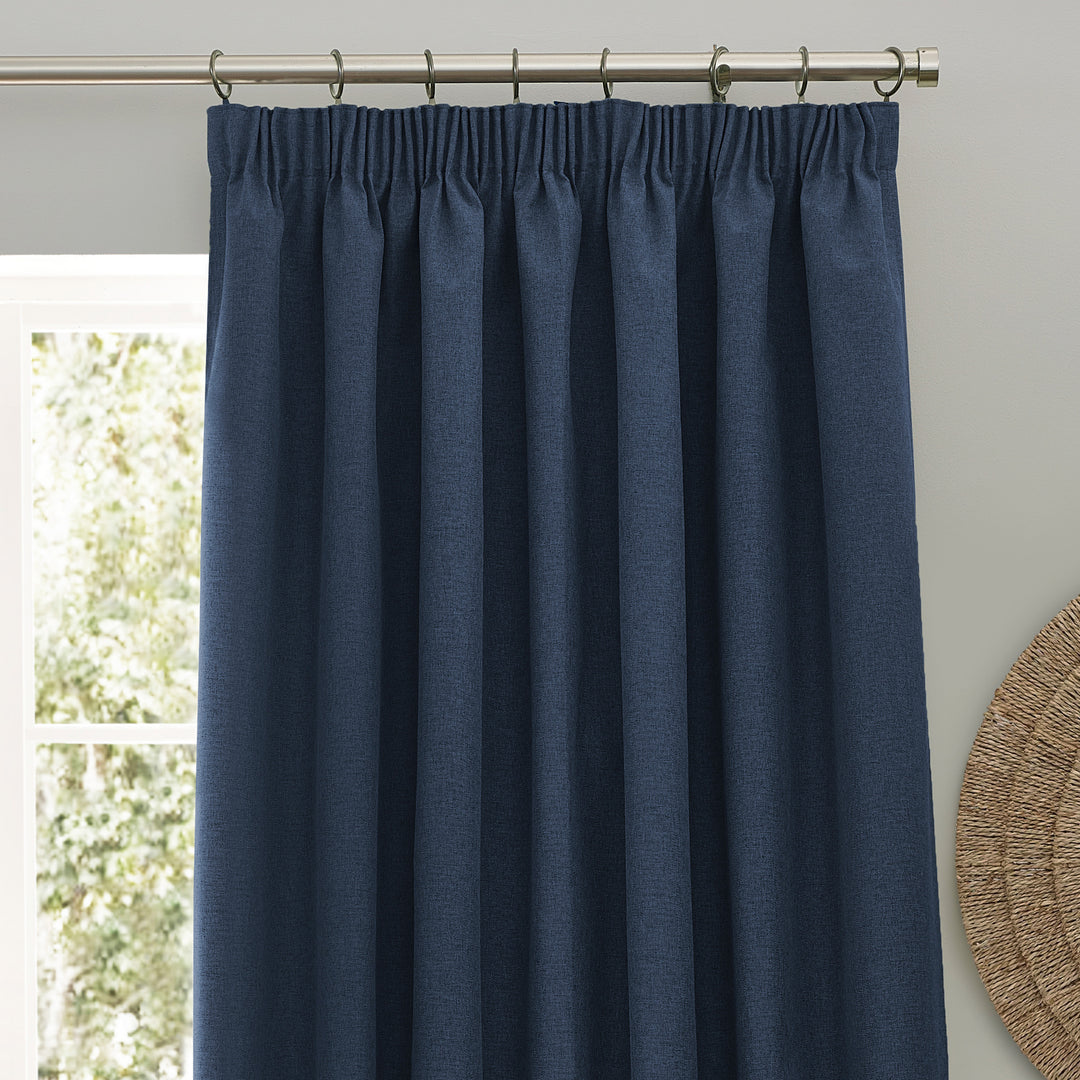 DAWN 117X183 PENCIL PLEAT CURTAIN MIDNIGHT
