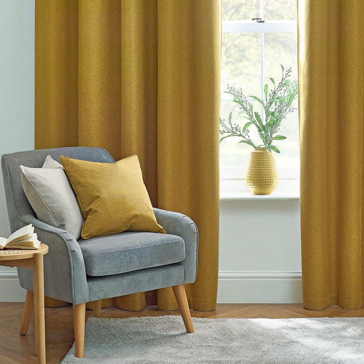 DAWN 45X45 CUSHION CASE MUSTARD