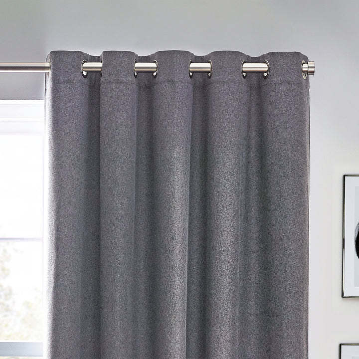 DAWN 168X229 EYELET CURTAIN CHARCOAL