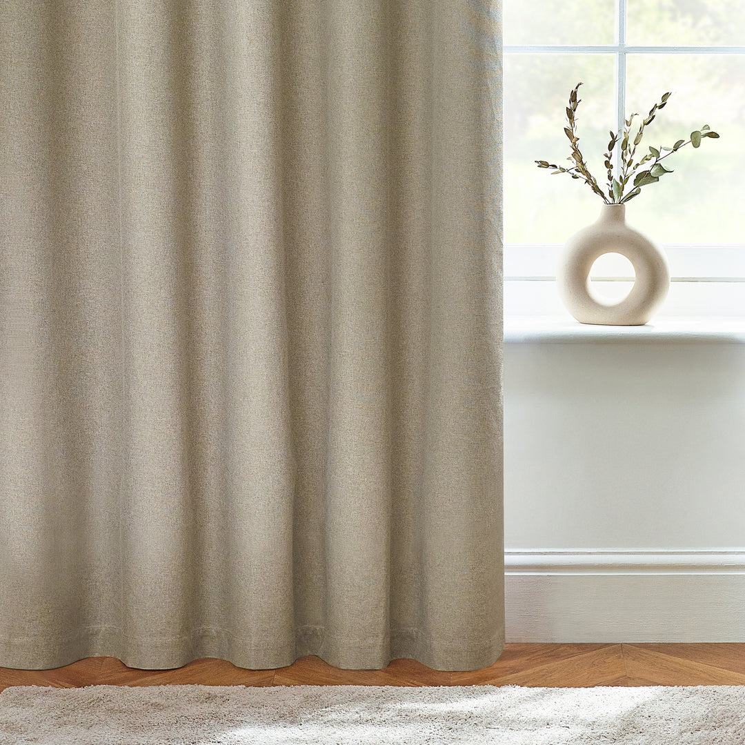 DAWN 117X137 EYELET CURTAIN NATURAL