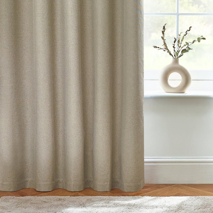 DAWN 117X137 EYELET CURTAIN NATURAL