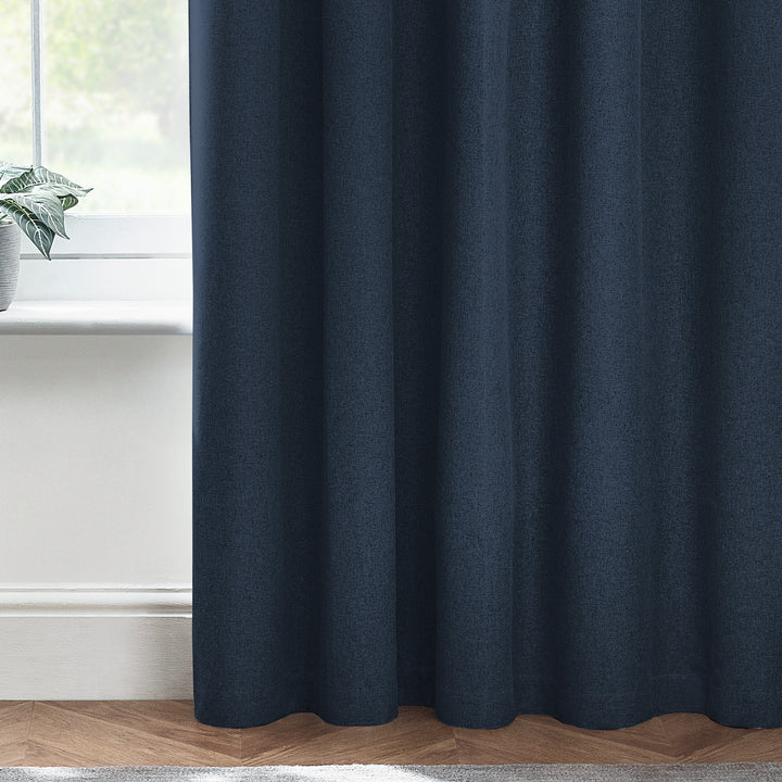 DAWN 117X183 EYELET CURTAIN MIDNIGHT