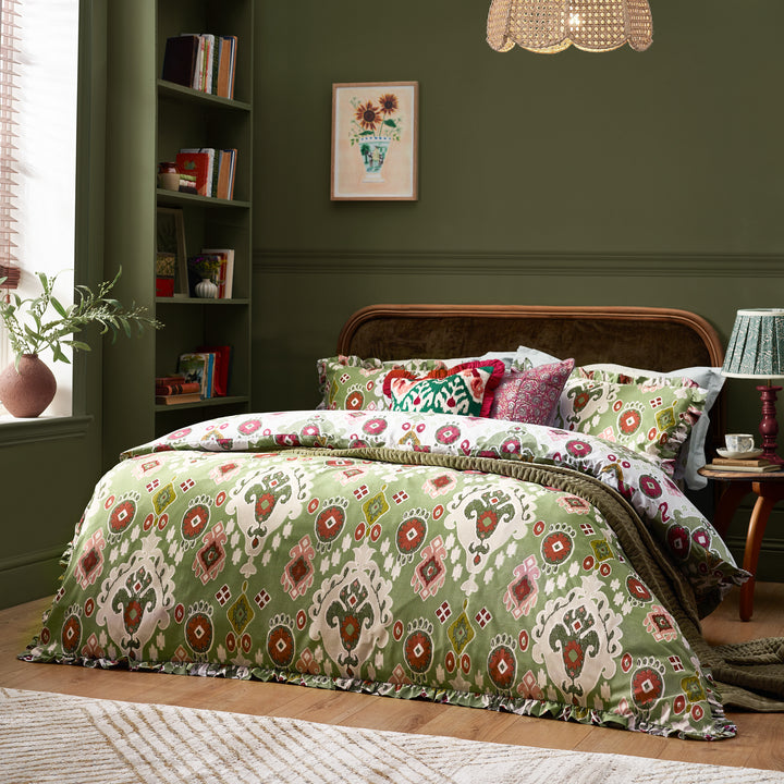 Dawson Double Duvet Set Cedar Green