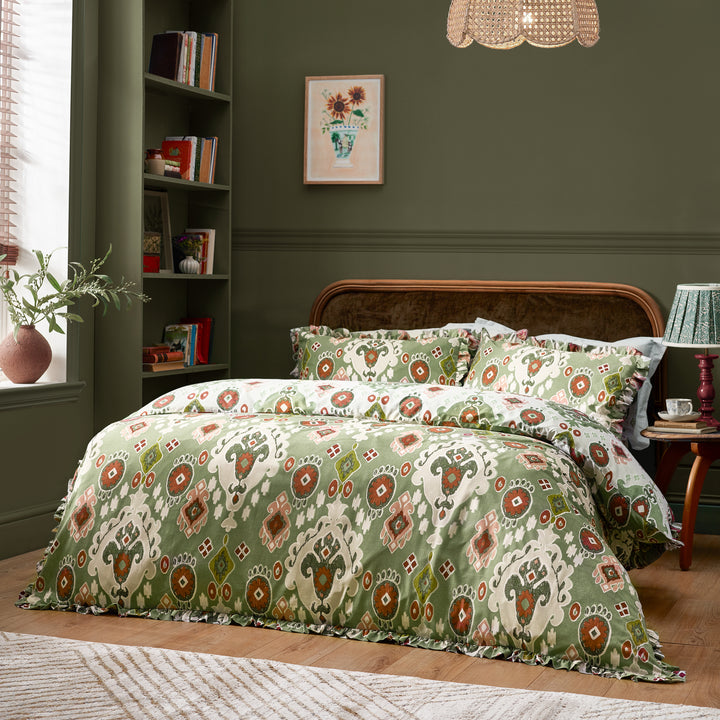 Dawson King Size Duvet Set Cedar Green - image 4