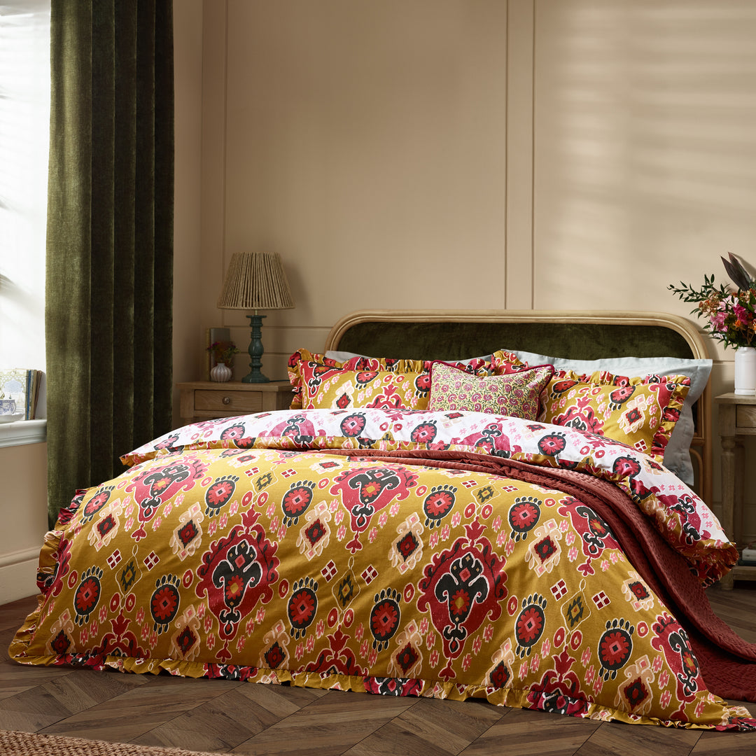 Dawson Super King Duvet Set Amber