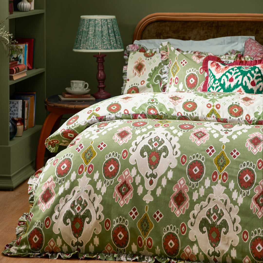 Dawson Super King Duvet Set Cedar Green - image 2