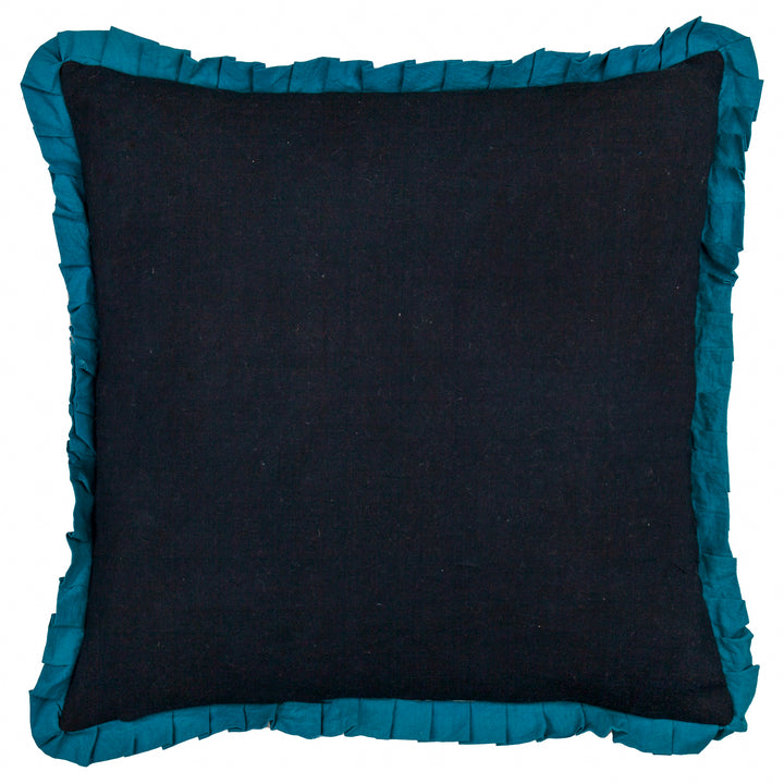 DARKLING BEETLES 50X50 CUSHION CASE TEAL/BLACK