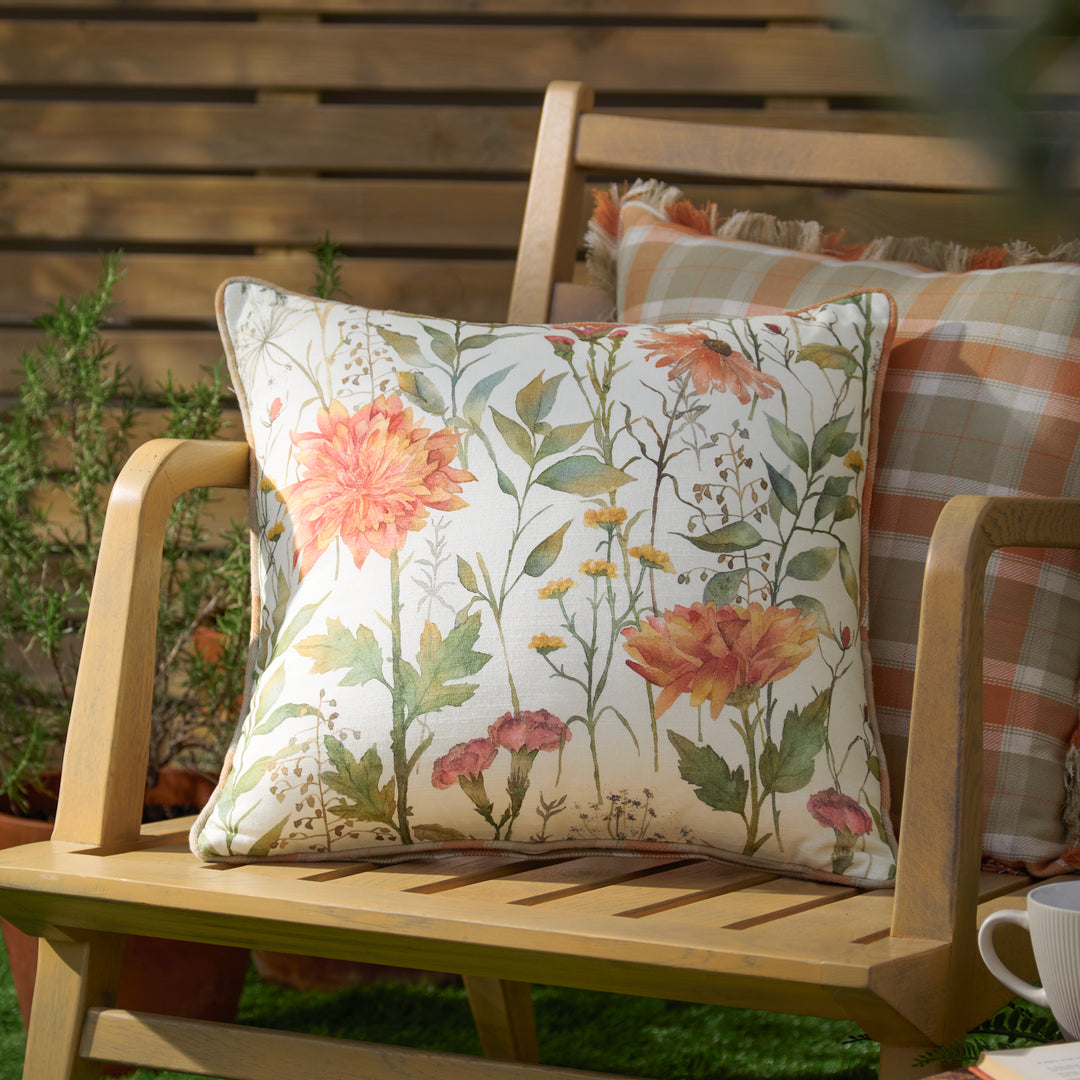 Delamere 45x45 Outdoor Cushion Case Russet