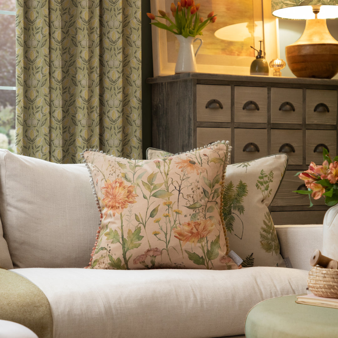 DELAMERE 50X50 CUSHION CASE APRICOT