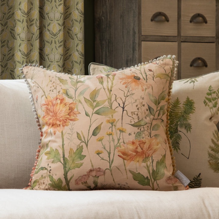 DELAMERE 50X50 CUSHION CASE APRICOT