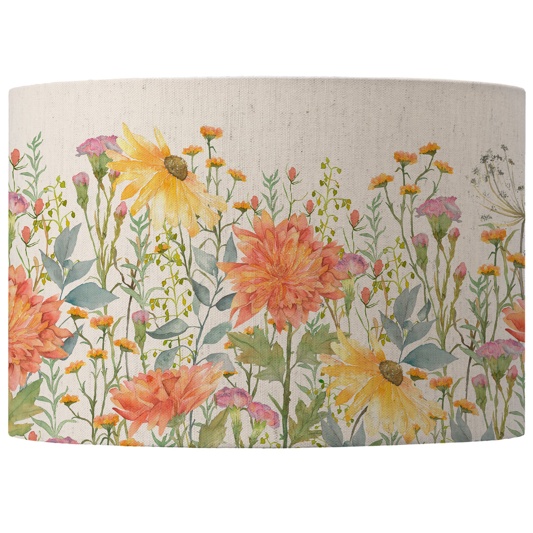 DELAMERE LINEN EVA 40CM LAMPSHADE ORANGE