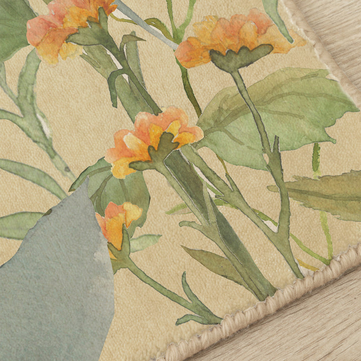 DELAMERE LINEN 120X180 RUG ORANGE