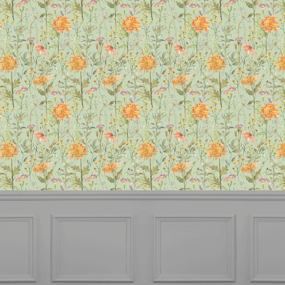 Delamere Wallpaper Sage - image 2