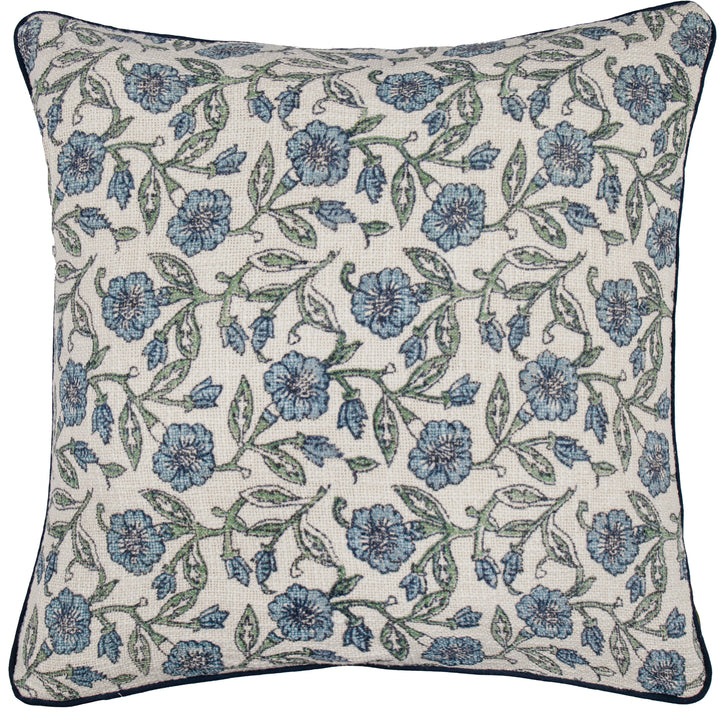 DELPHINE 50X50 CUSHION CASE DELPH BLUE
