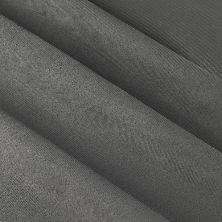 Deluxe Velvet Blackout 168x137 Pencil Pleat Curtains Charcoal - image 7