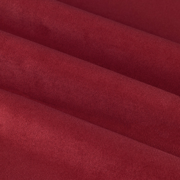 Deluxe Velvet Blackout 168x183 Pencil Pleat Curtains Burgundy - image 7