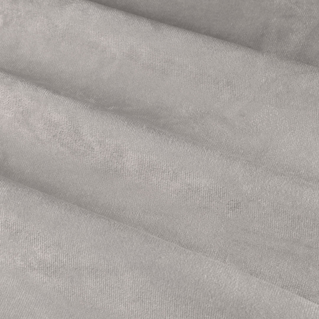 Deluxe Velvet Blackout 168x137 Eyelet Curtains Silver - image 7