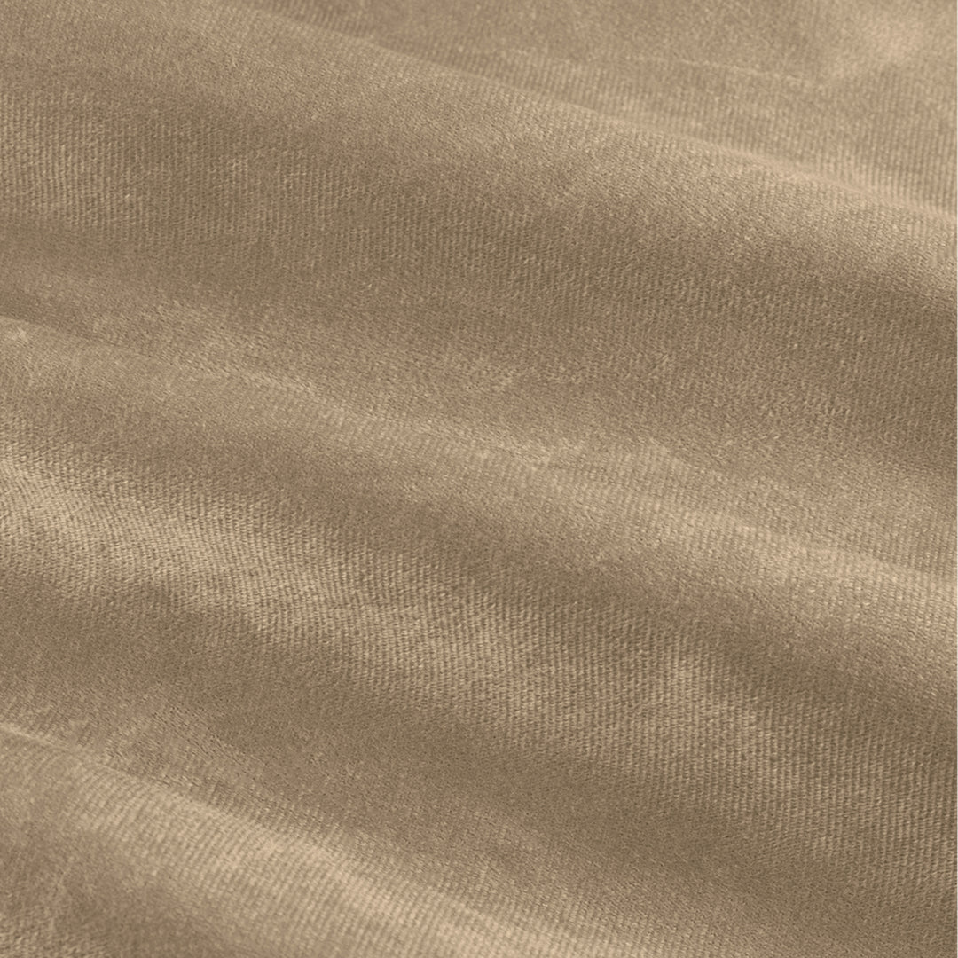 Deluxe Velvet 229x137 Pencil Pleat Curtains Mocha - image 6