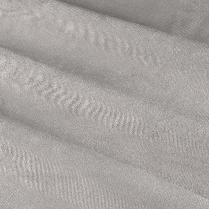 Deluxe Velvet 117x137 Eyelet Curtains Silver - image 6