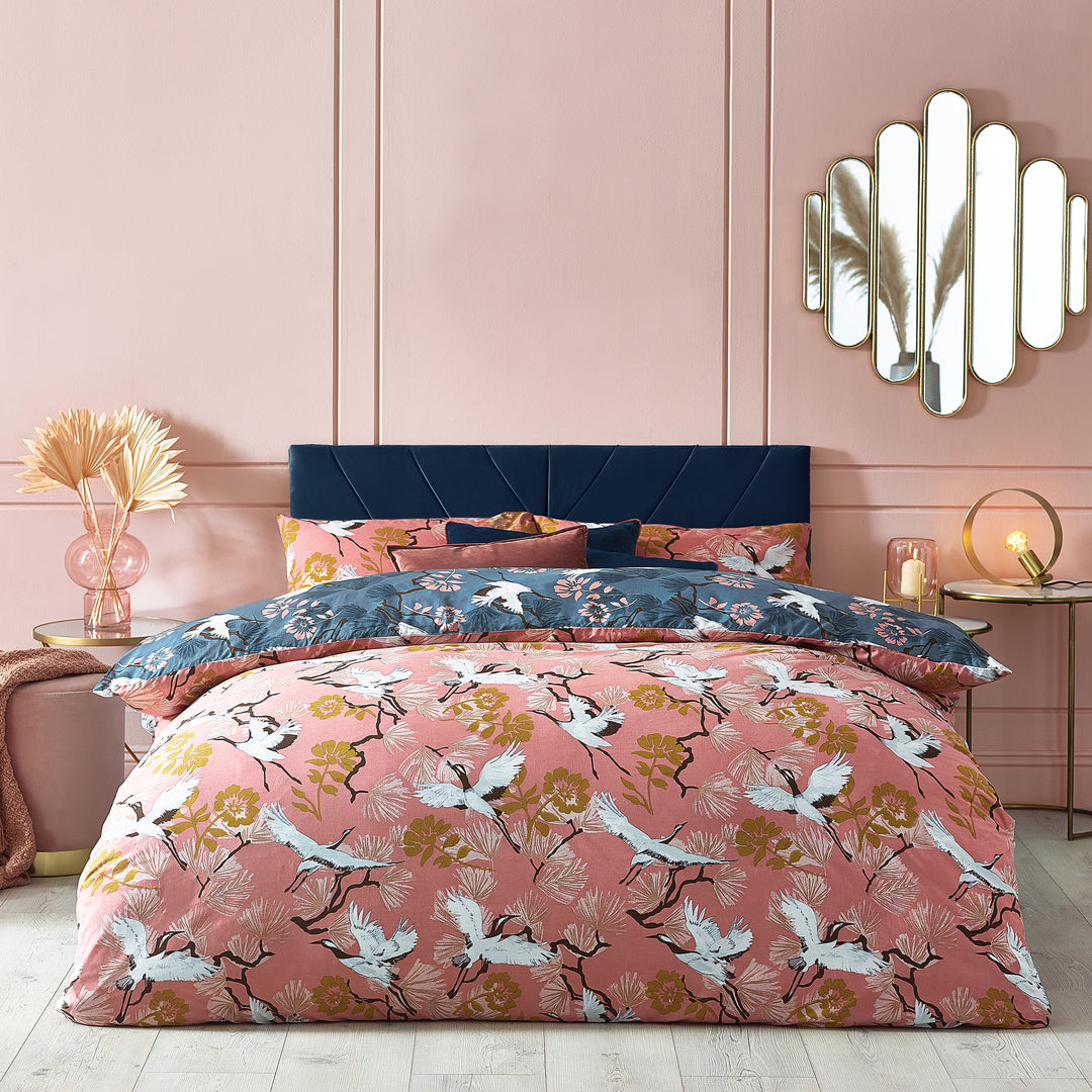 Demoiselle Single Duvet Set Blush