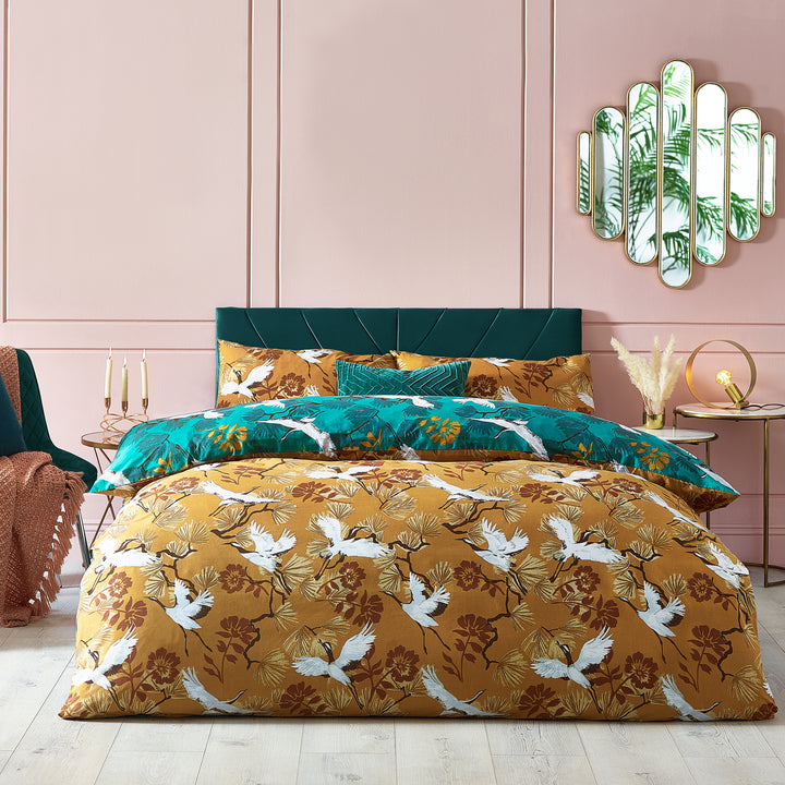 Demoiselle Single Duvet Set Mustard