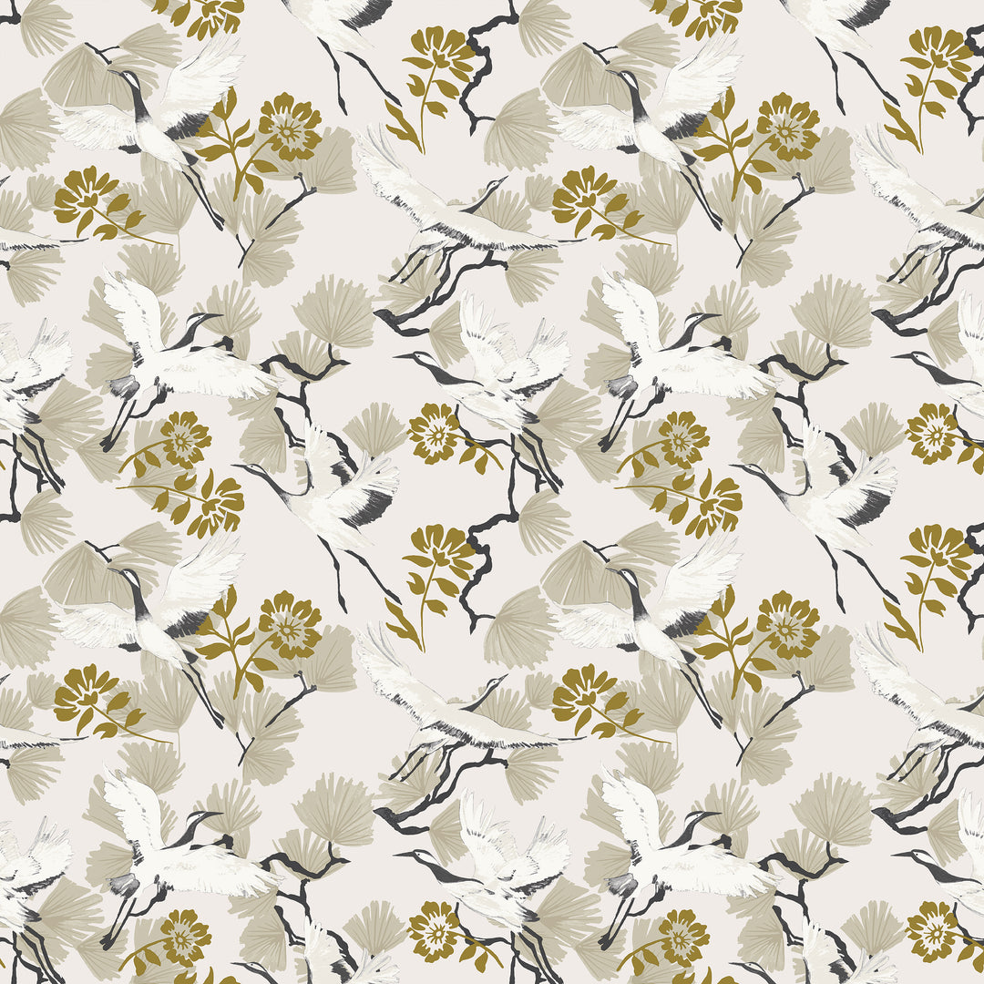 Demoiselle Wallpaper Natural Sample