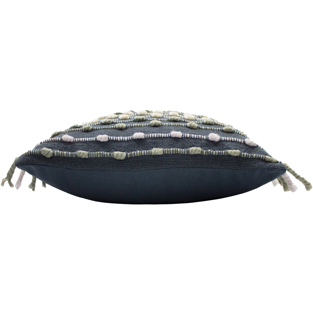 DHADIT 45X45 CUSHION CASE CHARCOAL/NATURAL