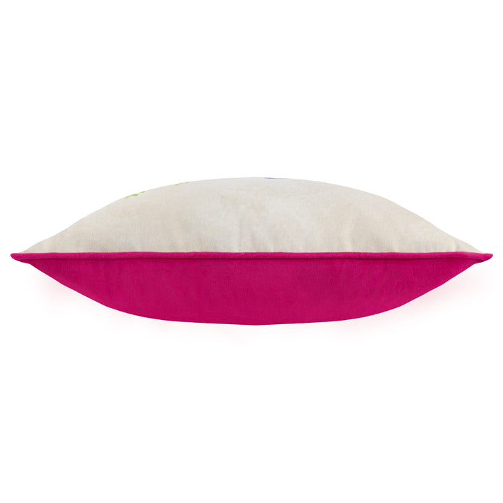 DAISY HILL BLUEBIRD 45X45 CUSHION CASE MULTI/PINK