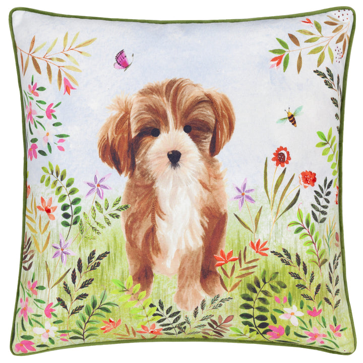 DAISY HILL CHARLIE 45X45 CUSHION CASE MULTI/GREEN