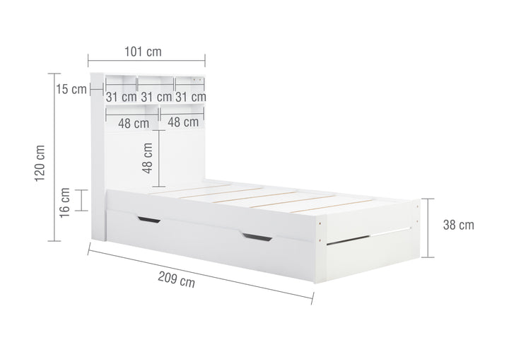 Alfie Single Storage Bed