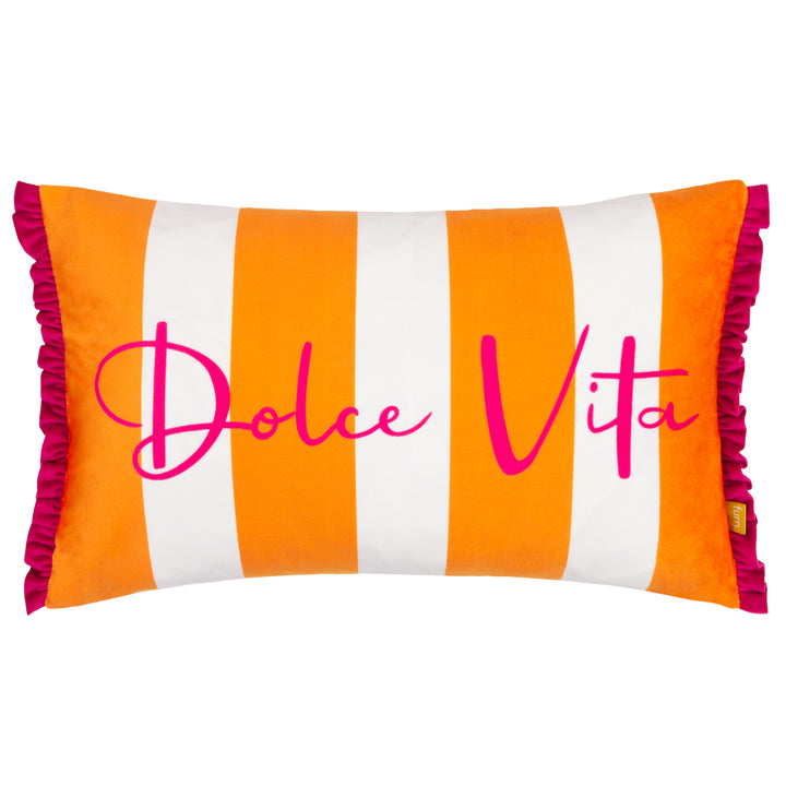 DOLCE VITA 30X50 CUSHION CASE ORANGE/PINK