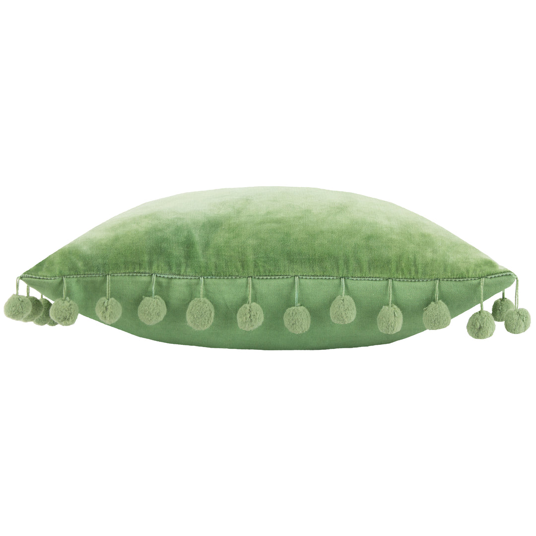 DORA 45X45 CUSHION CASE LEAF GREEN