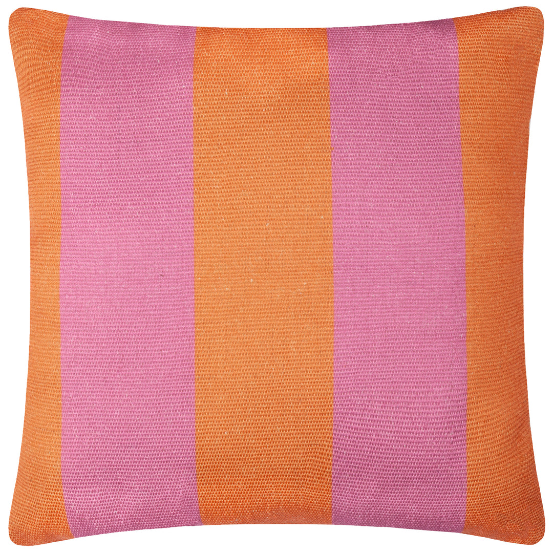 Deck Stripe 59x59 Outdoor Cushion Case Orange/Pink - image 2