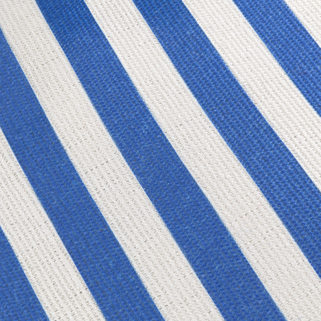 Deck Stripe 59x59 Outdoor Cushion Case White/Blue - image 5
