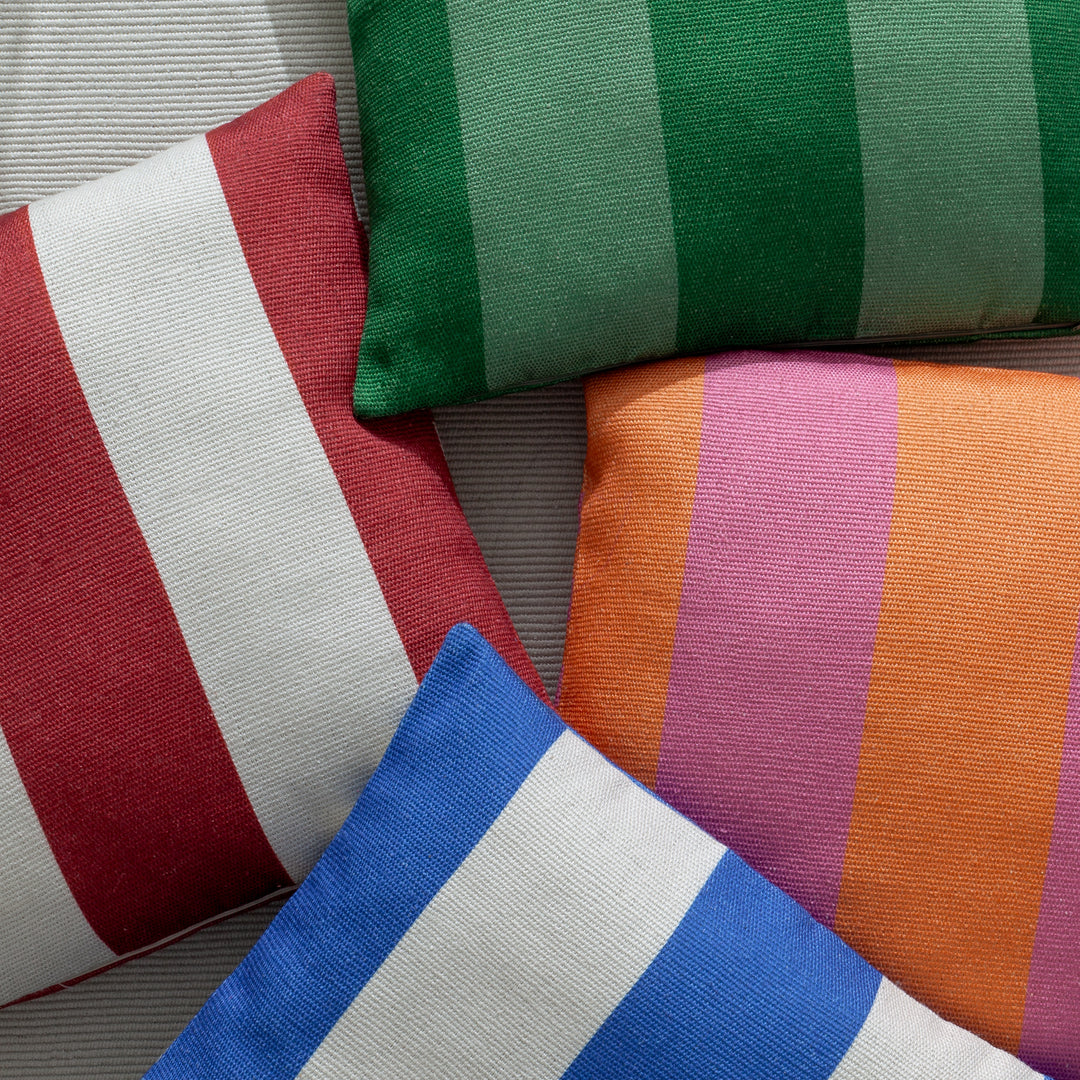 Deck Stripe 59x59 Outdoor Cushion Case White/Blue - image 6