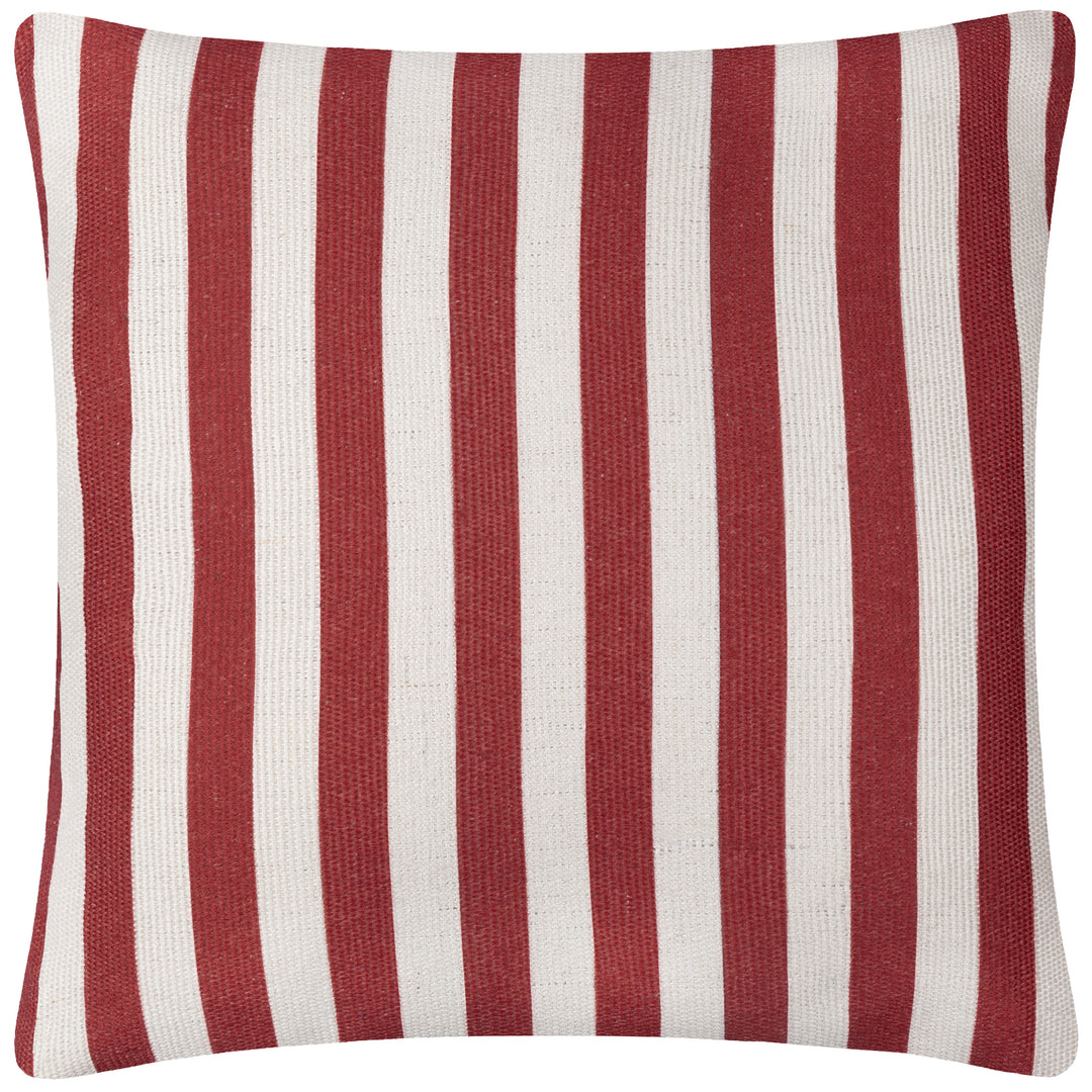 Deck Stripe 59x59 Outdoor Cushion Case White/Red - image 3