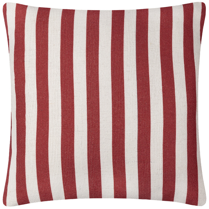 Deck Stripe 59x59 Outdoor Cushion Case White/Red - image 3