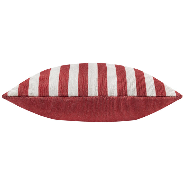 Deck Stripe 59x59 Outdoor Cushion Case White/Red - image 4
