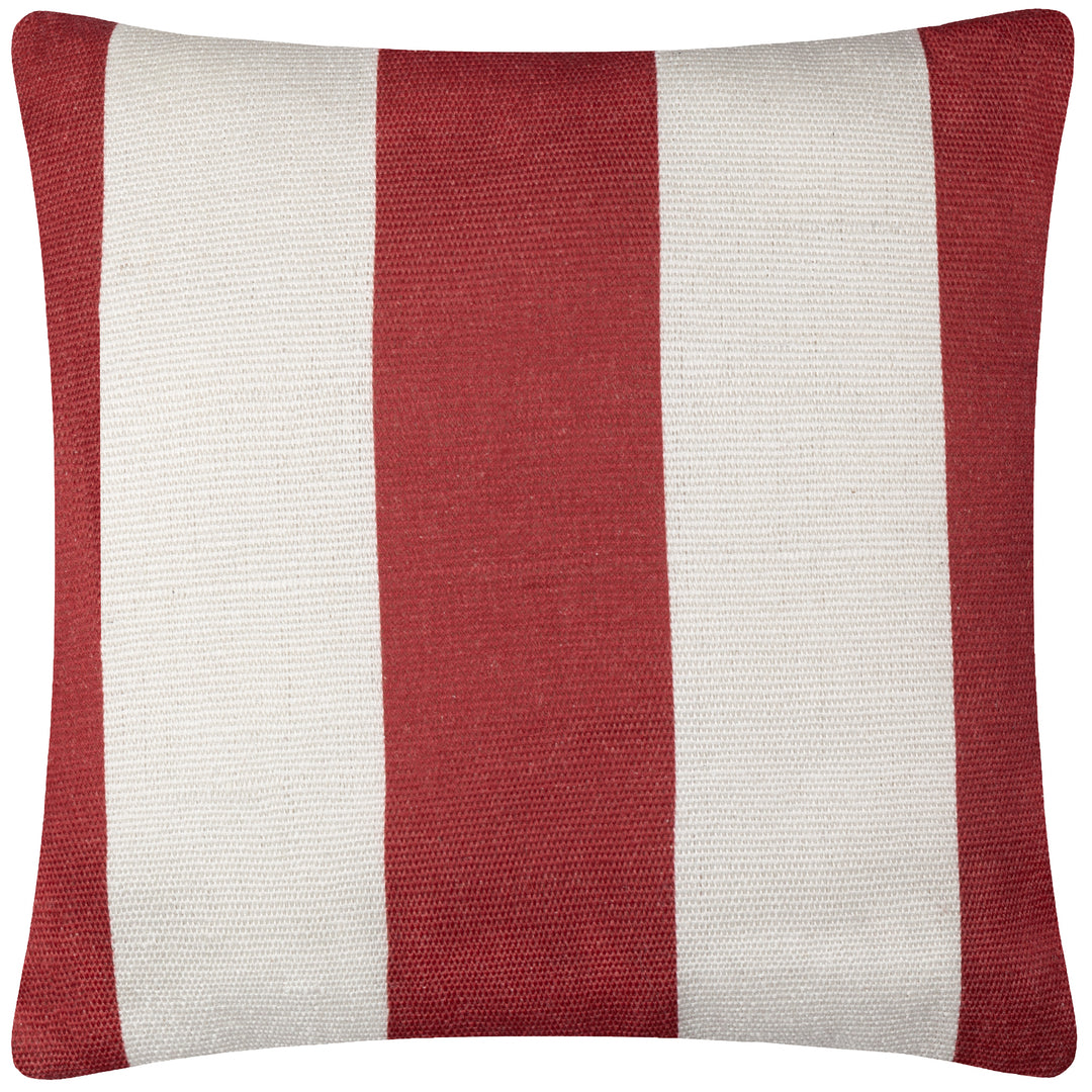 Deck Stripe 59x59 Outdoor Cushion Case White/Red - image 2