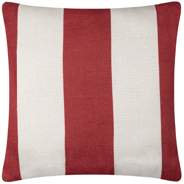 Deck Stripe 59x59 Outdoor Cushion Case White/Red - image 2