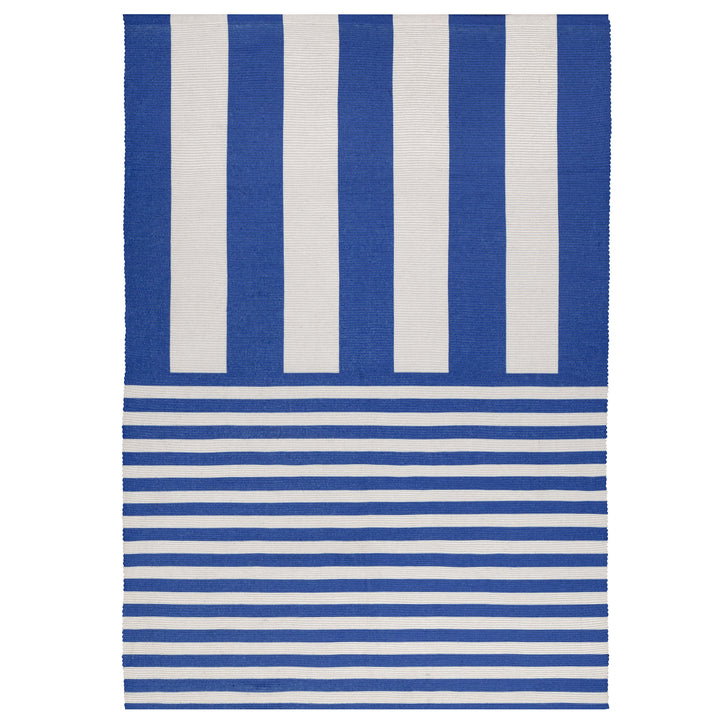 DECK STRIPE 120X170 OUTDOOR RUG WHITE/BLUE
