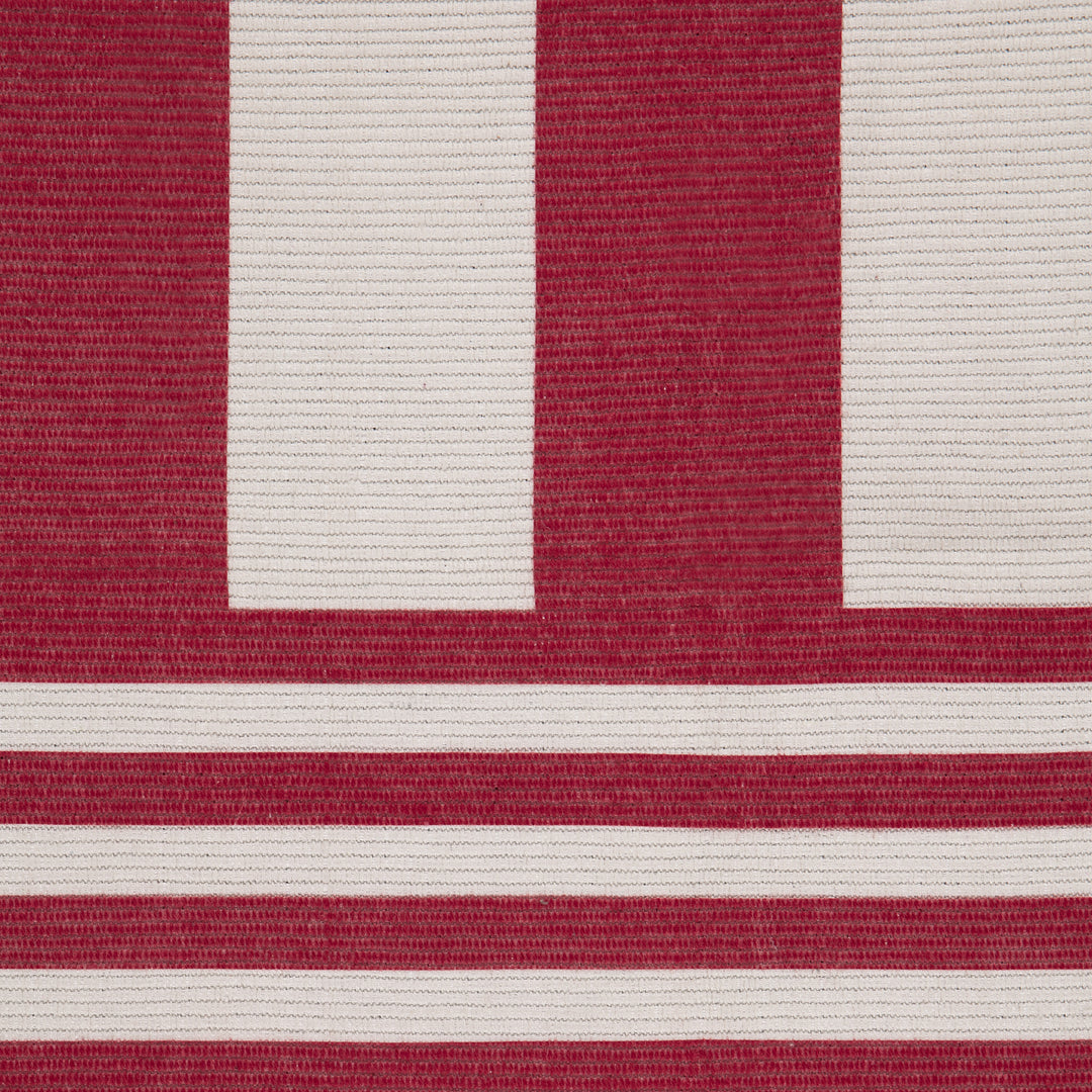 DECK STRIPE 120X170 OUTDOOR RUG WHITE/RED