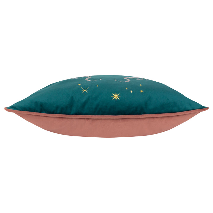 DUSK FLAMINGO 50X50 CUSHION CASE TEAL