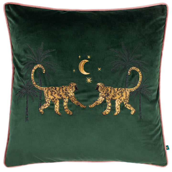 DUSK MONKEY 50X50 CUSHION CASE EMERALD