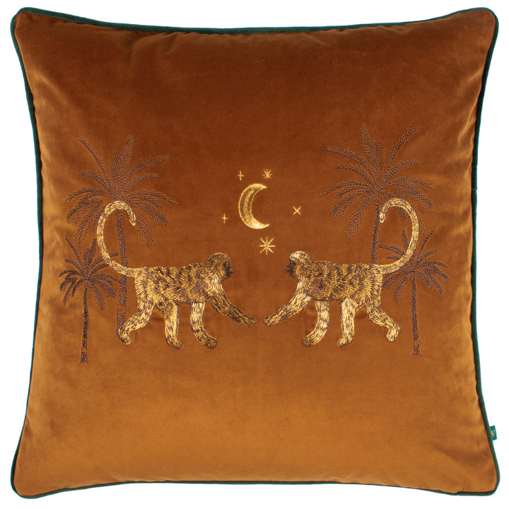DUSK MONKEY 50X50 CUSHION CASE RUST