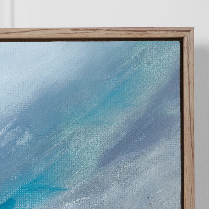 FRAMED CANVAS STONE DUSKY ISLES 143X114