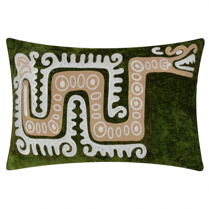 DYNASTY DRAGON 30X50 CUSHION CASE VERDIE