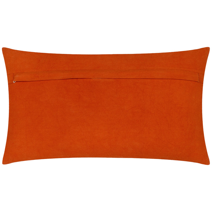 DYNASTY LEOPARD 30X50 CUSHION CASE RUST ORANGE